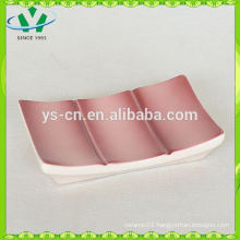 bamboo design ceramic soap dish